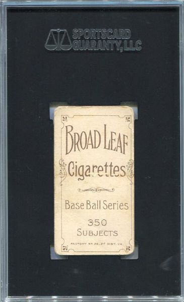 T206 Broadleaf 350 Solly Hofman Name Top & Bottom--The Only BL 350 Graded!!