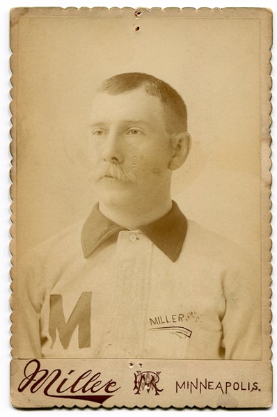 1889-90 Cabinet Card Joe Miller Minneapolis 