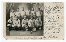 1906 Roycroft Baseball Team Postcard
