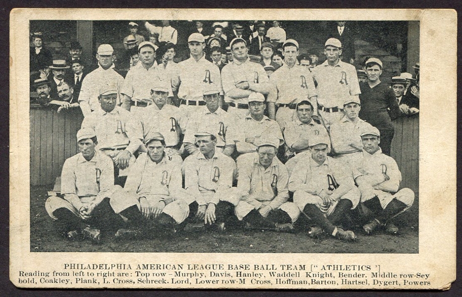 1905 Philadelphia American League Base Ball Team ("Athletics") w/Spectators