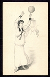 Gibson Art. Co. Woman Basketball Player Postcard early 1900s
