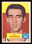 1957 Topps Basketball #55 Phil Jordan Knicks