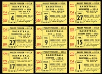 1979 UCLA Basketball Ticket Stubs 9 Different Games