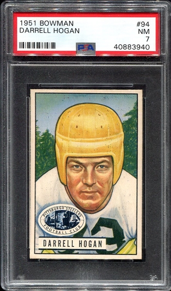 1951 Bowman #94 Darrell Hogan PSA 7