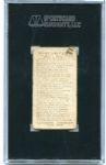 E97 Briggs Co. Lozenge Dennis Sullivan, Boston SGC 10 The Tougher Variation!