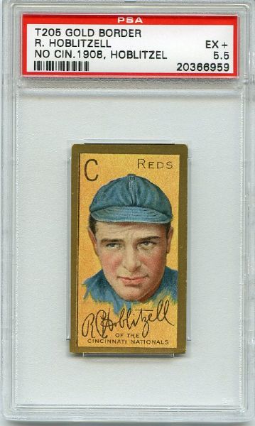 T205 Hoblitzell No Cin. after 1908 Name Incorrect Hoblitzel PSA 5.5