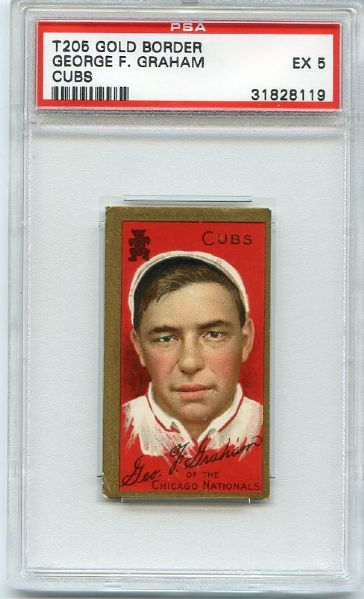 T205 George Graham Cubs PSA 5
