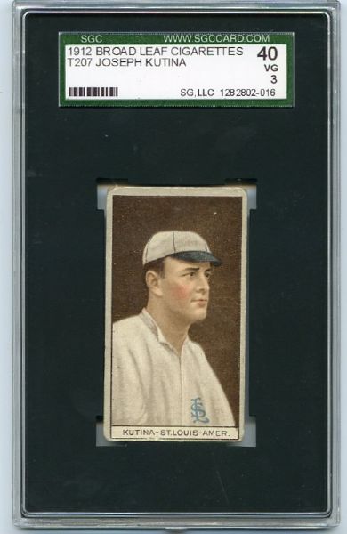 T207 Joseph Kutina Broadleaf back SGC 40