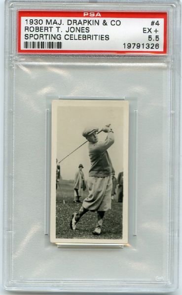 1930 Drapkin & Co. Sporting Celebrities #4 Robert T. Jones  PSA 5.5