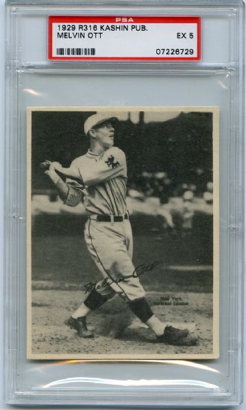 R316 Kashin Mel Ott PSA 5