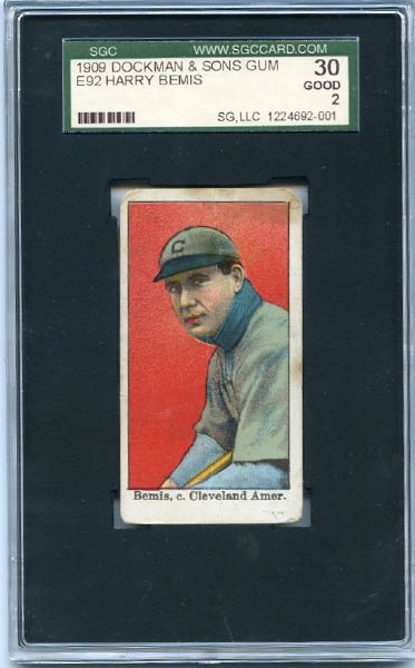 E92 John Dockman & Sons Harry Bemis SGC 30