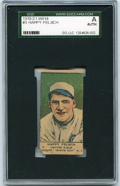 W514 Black Sox Happy Felsch SGC A