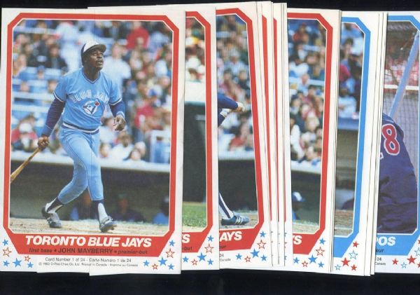 1982 O-Pee-Chee Baseball Inserts complete set of 24