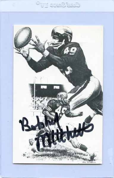 Football HOFer Bobby Mitchell Autograph