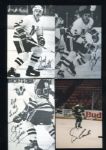 Eleven 1970's-1980's Minnesota North Stars Autographed Postcards