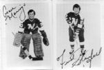 Thirteen Different Minnesota North Stars b & w Pictures Autographed