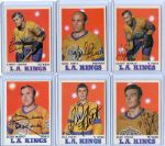 1970-71 Topps Hockey Los Angeles Kings lot of 15 cards All Autographed