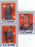1970-71 Topps Hockey Los Angeles Kings lot of 15 cards All Autographed