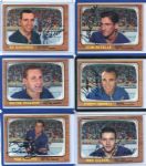 1966-67 O-Pee-Chee Hockey lot of Nine New York Rangers All AUtographed