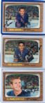 1966-67 O-Pee-Chee Hockey lot of Nine New York Rangers All AUtographed