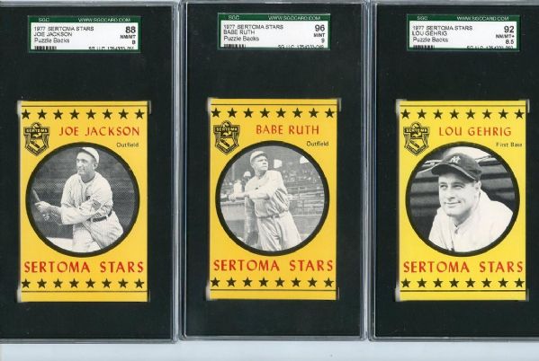 1977 Sertoma Stars High Grade SGC lot of 6 