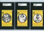 1977 Sertoma Stars High Grade SGC lot of 6 