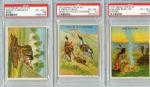 T73 Indian Life in the 60's lot of 22 different cards all PSA graded