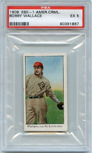E90-1 American Caramel Bobby Wallace PSA 5