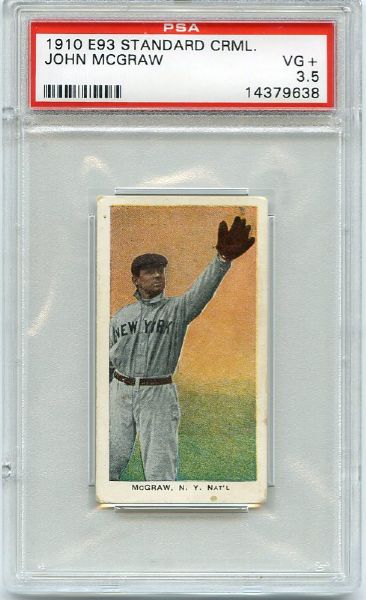 E93 Standard Caramel John McGraw PSA 3