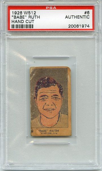 W512 Babe Ruth  PSA A