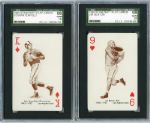 1963 Stancraft Playing cards Bob Waterfield and Jim Benton SGC 98