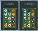 1963 Stancraft Playing cards Bob Waterfield and Jim Benton SGC 98