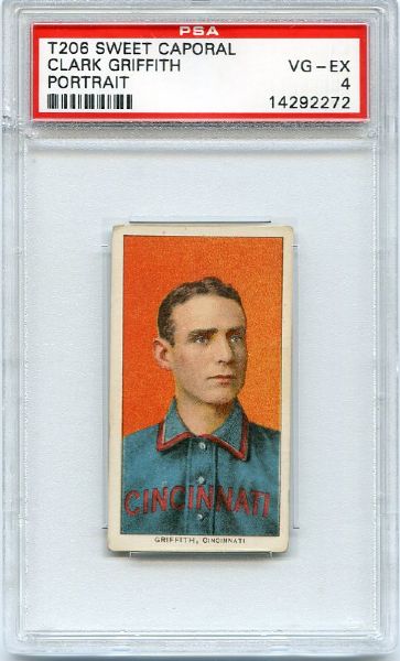 T206 Clark Griffith Portrait PSA 4