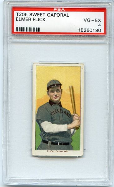 T206 Elmer Flick PSA 4