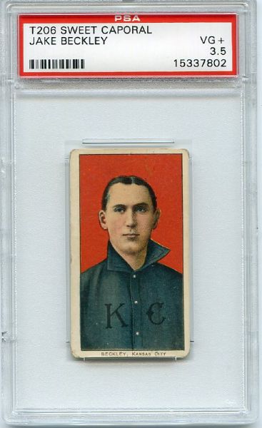 T206 Jake Beckley PSA 3.5
