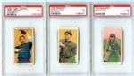 T206 Lot of Six PSA 3's