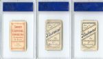 T206 Lot of Six PSA 3's 