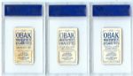 T212 1910 Obak Lot of Five PSA Graded