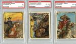 T53 Cowboy Series Six Different All PSA Graded