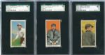 T206 Lot of Five SGC Graded Cards
