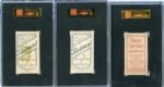 T206 Lot of Five SGC Graded Cards