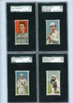 T206 Lot of Four SGC Graded 50's