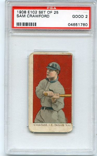 E102 Sam Crawford PSA 2