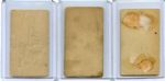 N172 Lot of Three Old Judges One an Uncatalogued Team Variation