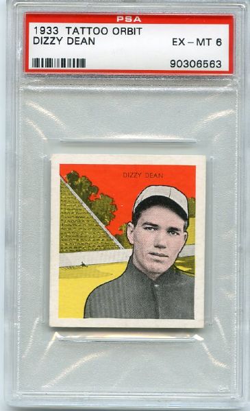 1933 Tattoo Orbit Dizzy Dean PSA 6