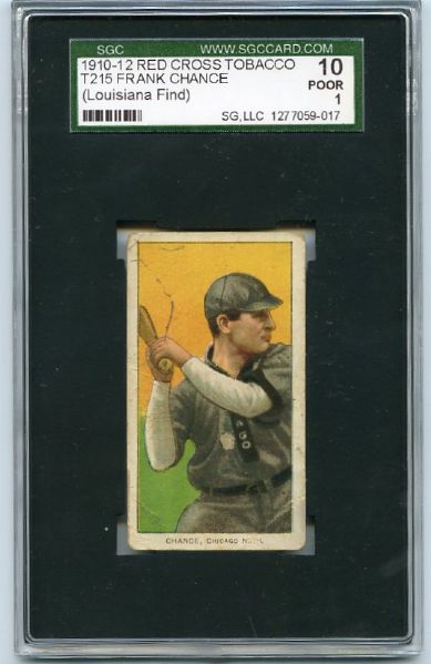T215 Red Cross Frank Chance SGC 10