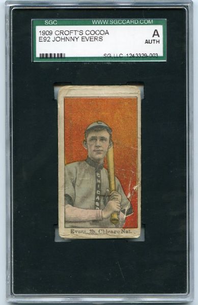 E92 Crofts Cocoa Johnny Evers SGC A