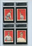 E145 1915 Cracker Jack lot of 19 GAI 7.5 and 7's