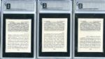 E145 1915 Cracker Jack lot of 19 GAI 7.5 and 7's