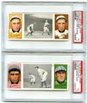 T202 Pair of PSA 5's Gibson/Clarke and Paskert/Magee